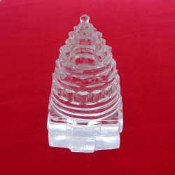 Lab Tested 99.480 Gram Natural Crystal Shree Yantra | Sphatik Shri Yantra | Shree Maha Laxmi Yantra